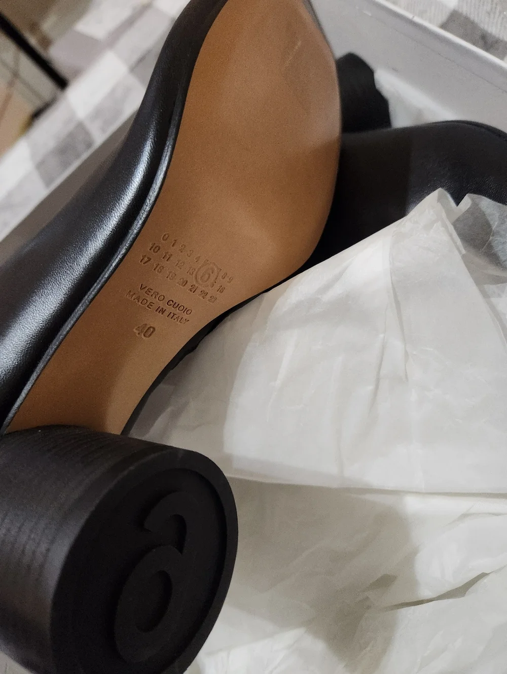 MM6 Maison Martin Margiela Anatomic Ankle Boots In Black New In Box - Picture 11 of 16